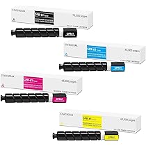 Amazon.com: GPR61 Toner Cartridge Black Cyan Magenta Yellow